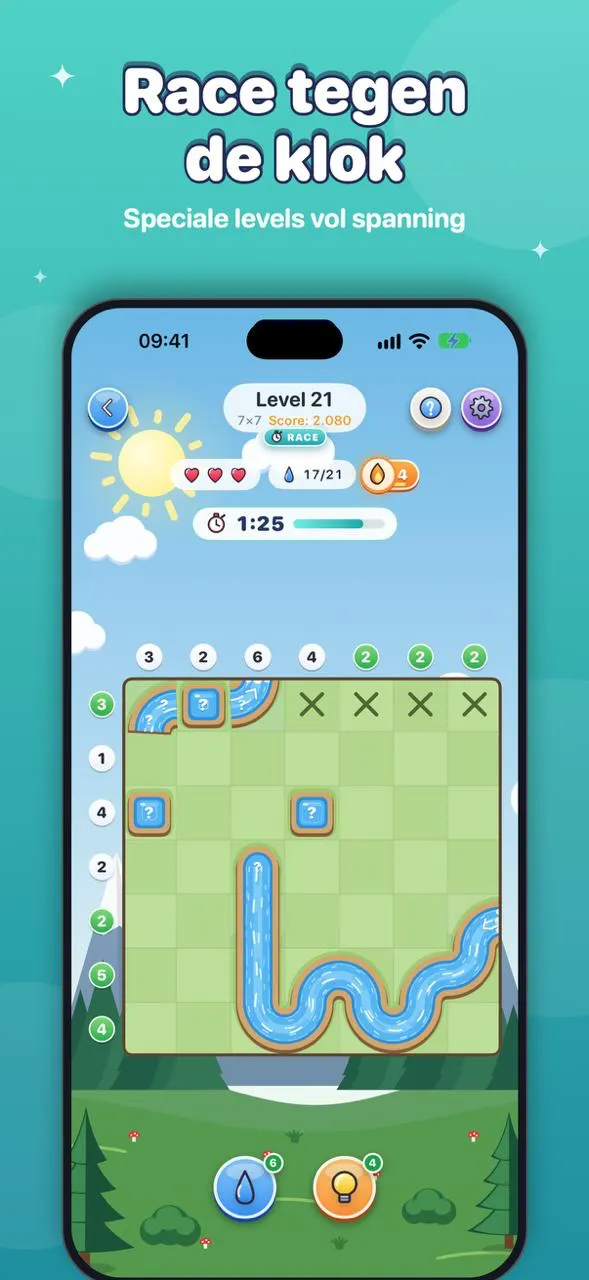 Race against the clock in special race levels